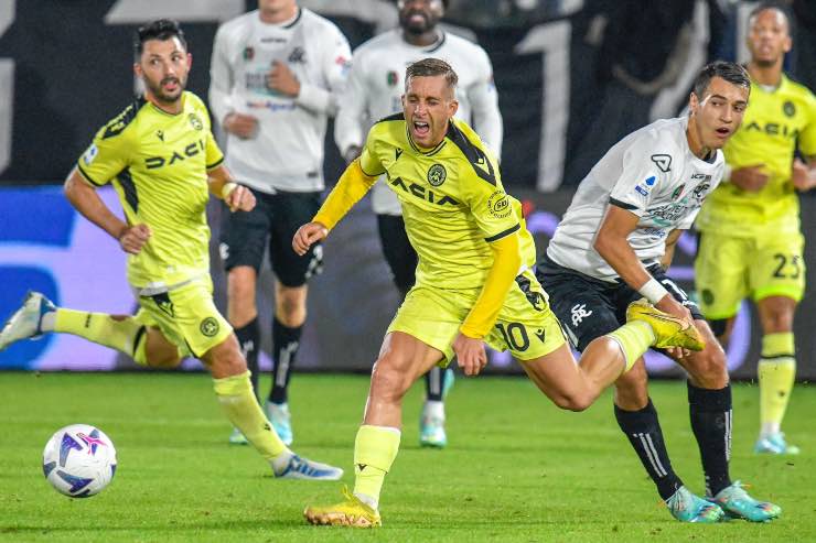 Deulofeu in azione contro lo Spezia