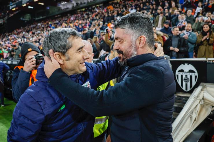 Gattuso saluta Valverde