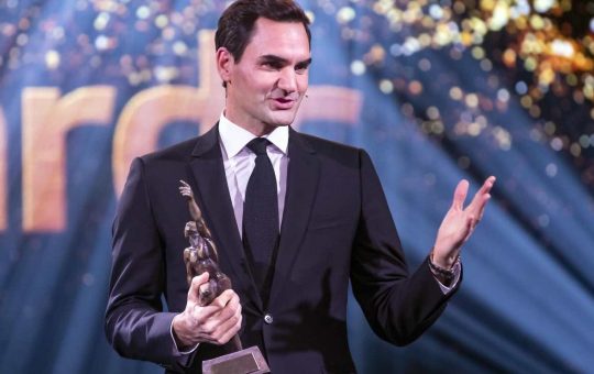 Premiazione Roger Federer, fine carriera