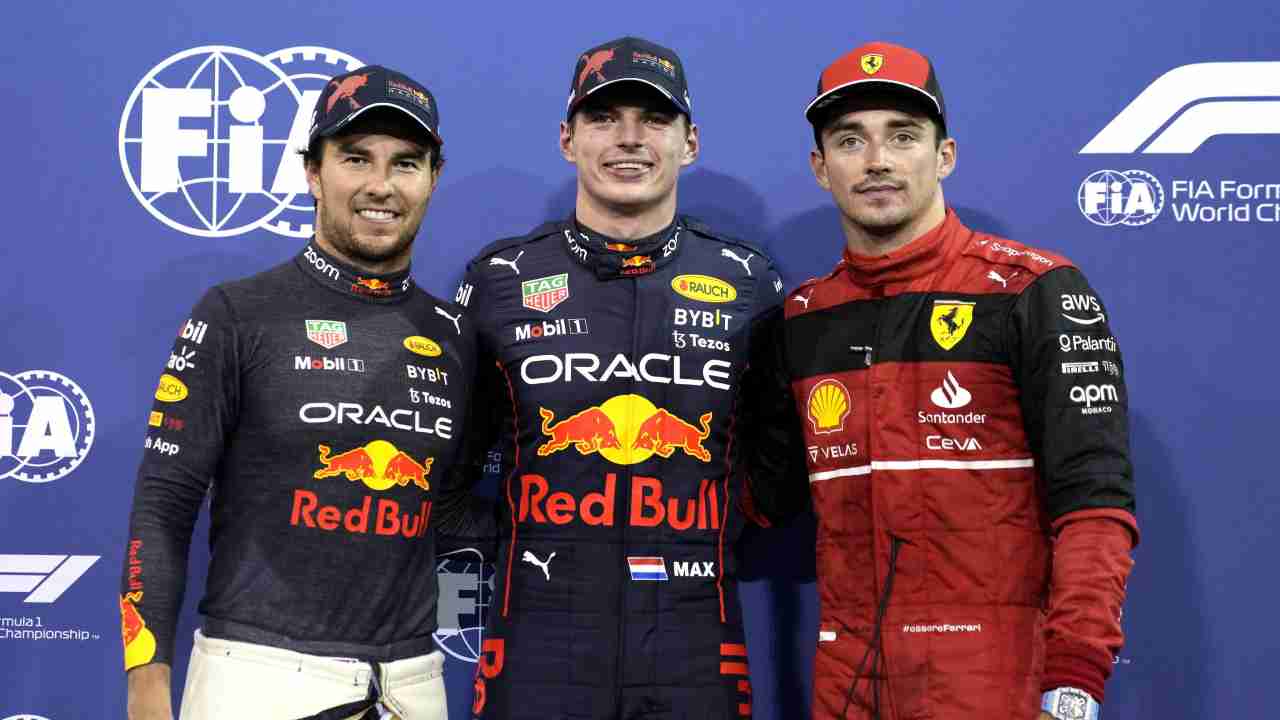 Perez-Verstappen-Leclerc, il podio dello scorso Mondiale di F1 - NewsSportive.it 20230118