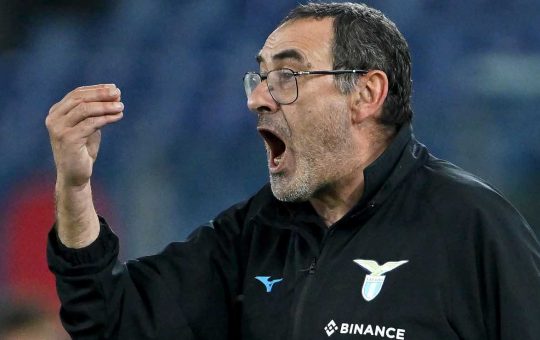 Sarri dopo l'eliminazione contro l'AZ Alkmaar