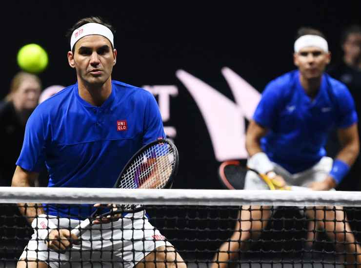 Federer e Nadal in campo insieme - NewsSportive.it
