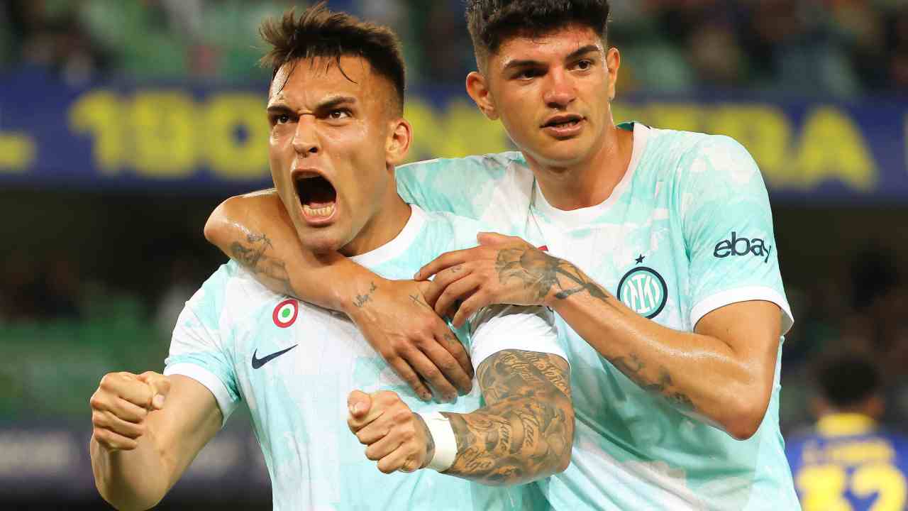 Inter, l'esultanza di Lautaro Martinez - NewsSportive.it