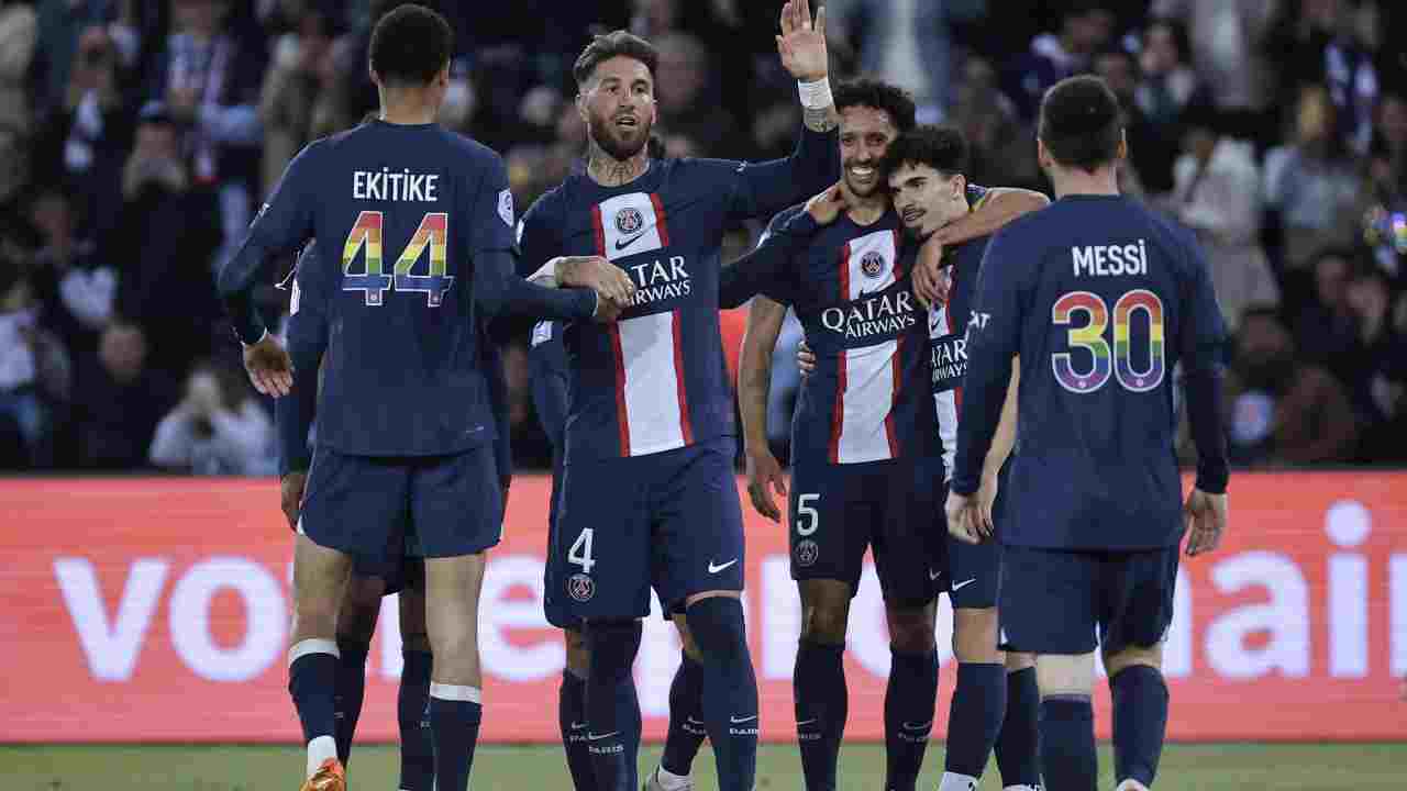 PSG esultante con l'Ajaccio - NewsSportive.it