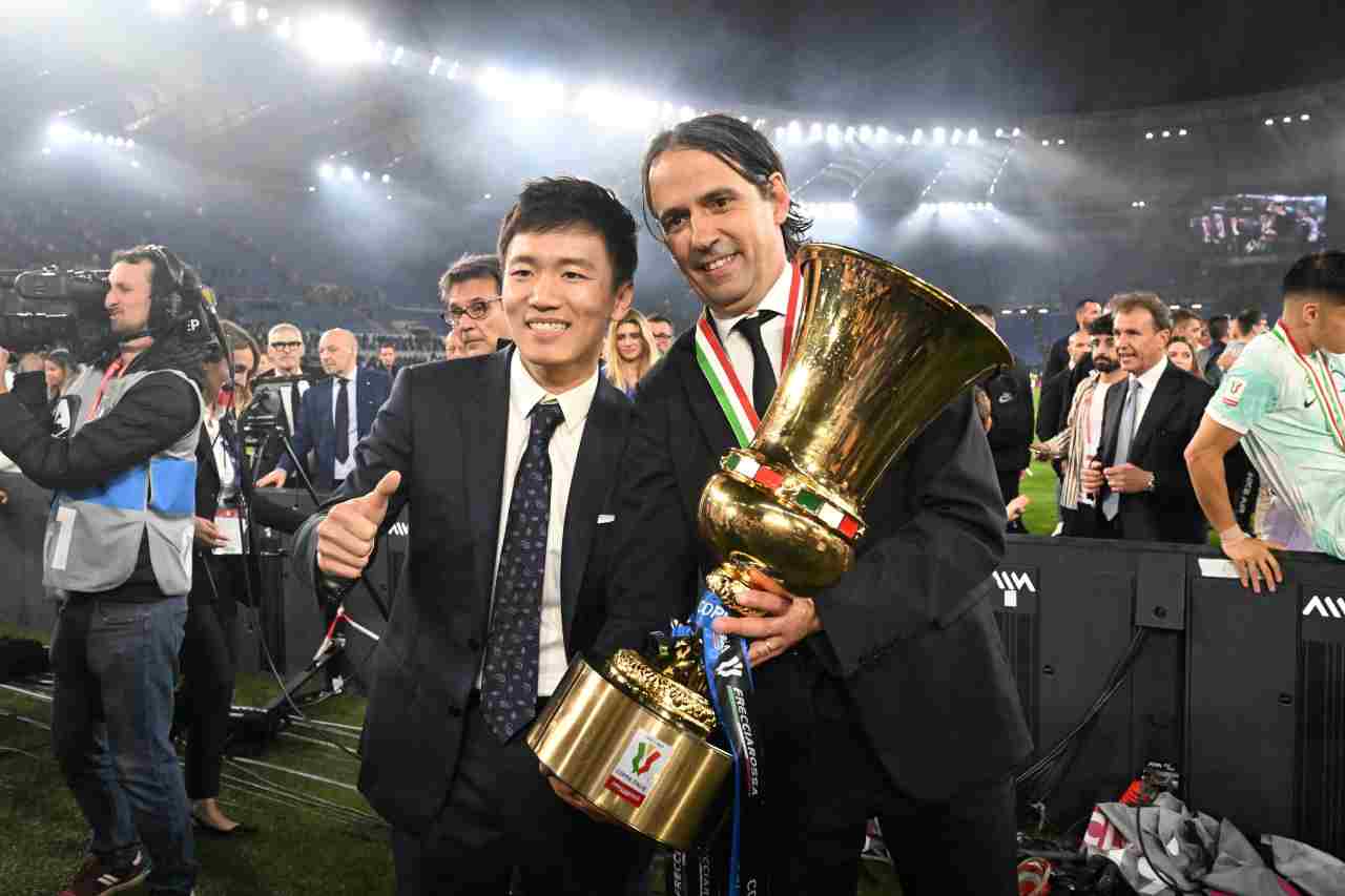 Simone Inzaghi festeggia la Coppa Italia - NewsSportive.it