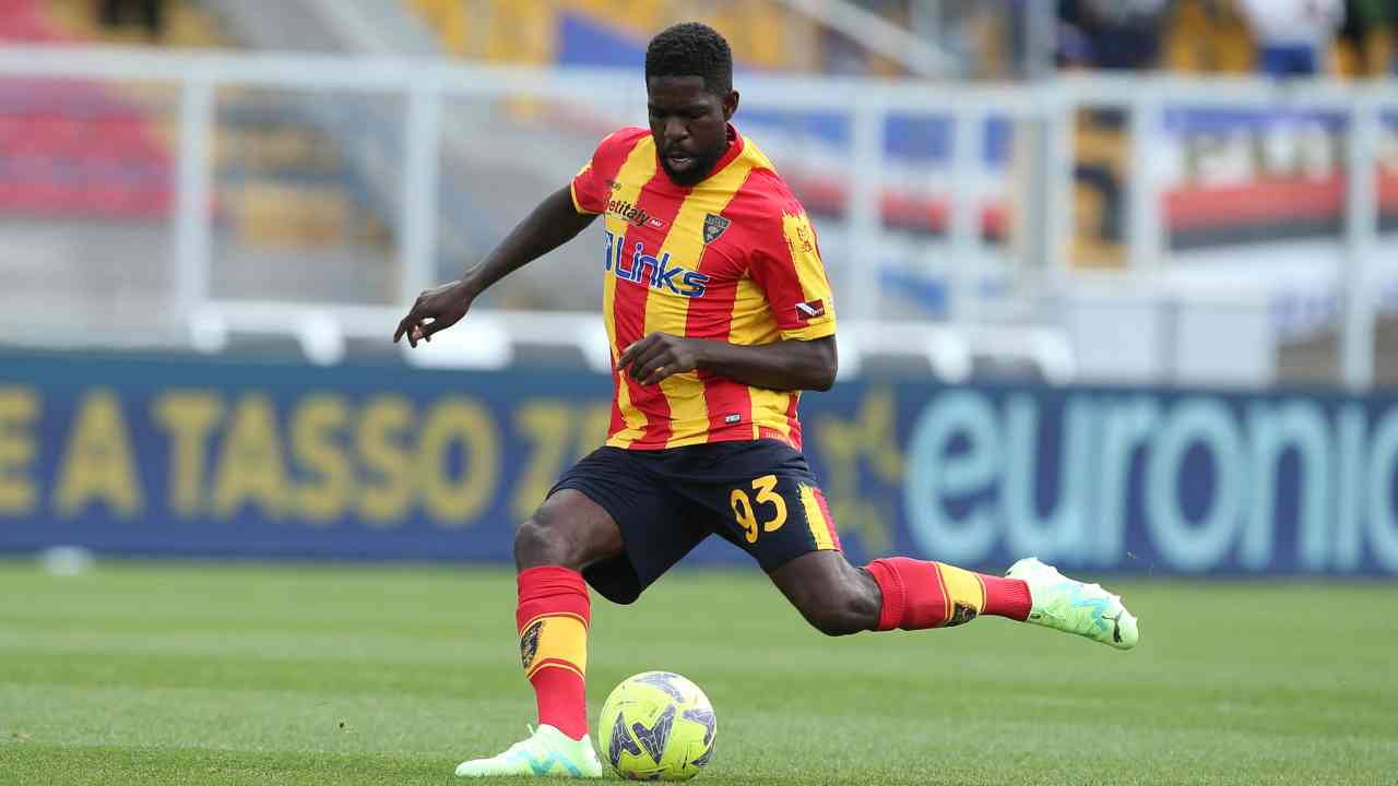 Umtiti con la maglia del Lecce - NewsSportive.it