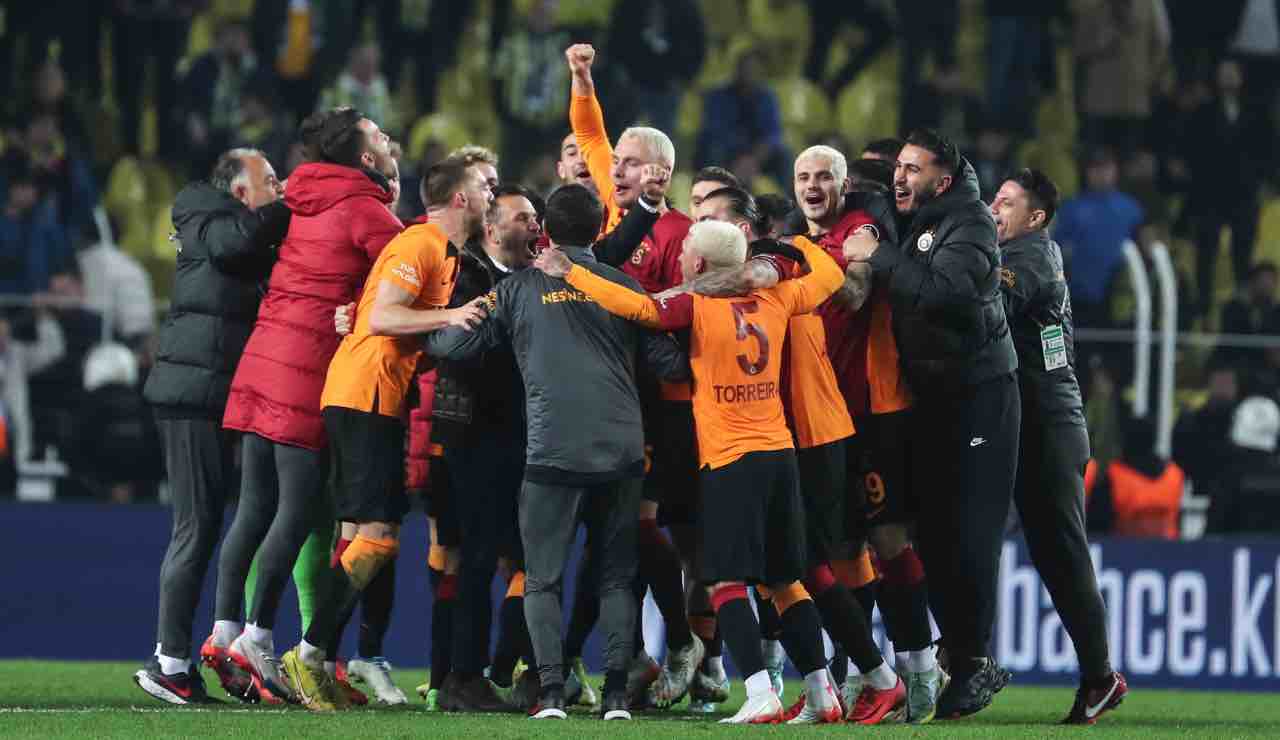 Esultanza giocatori Galatasaray